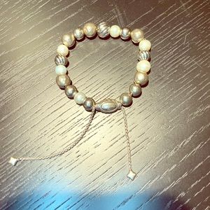 David Yurman AUTHENTIC Pearl and Silver Bracelet